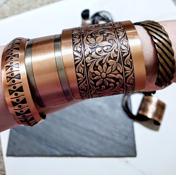 coppercraft  }}}  vintage copper cuff - Picture 7 of 7